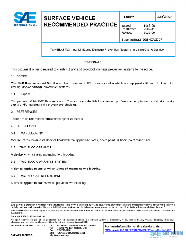 SAE J1305_202208 PDF SAE J1305_202208 PDF