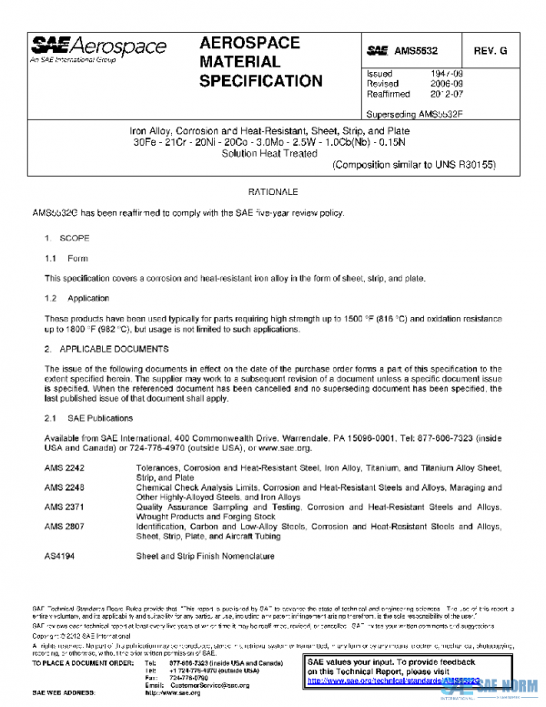 SAE AMS5532G PDF