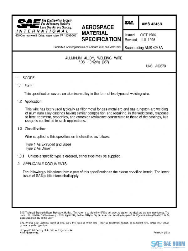 SAE AMS4246B PDF SAE AMS4246B PDF