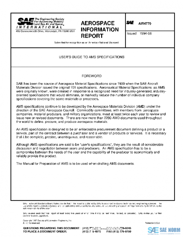 SAE AIR4779 PDF