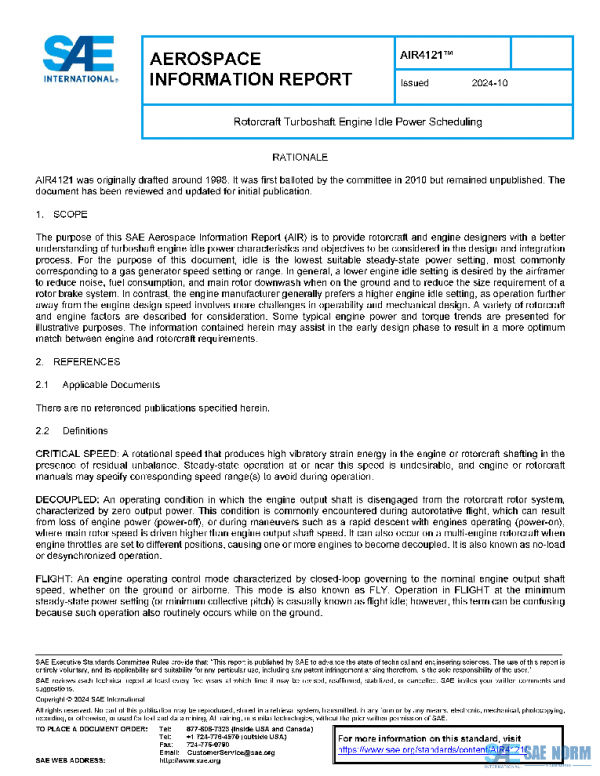 SAE AIR4121 PDF SAE AIR4121 PDF
