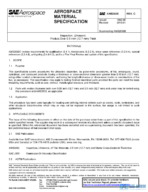 SAE AMS2630C PDF SAE AMS2630C PDF