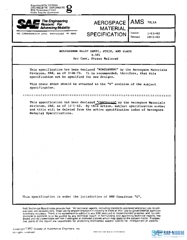 SAE AMS7811A PDF SAE AMS7811A PDF