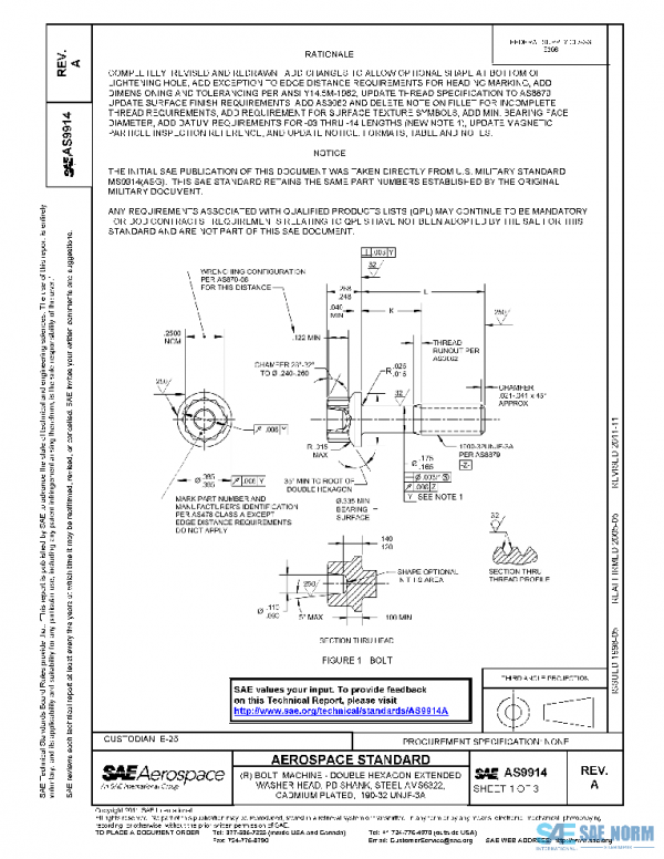 SAE AS9914A PDF SAE AS9914A PDF
