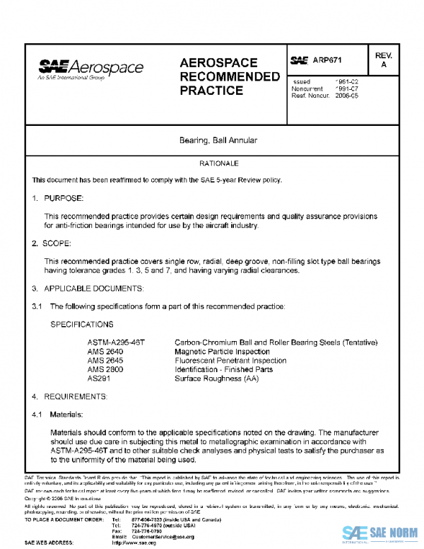 SAE ARP671A PDF