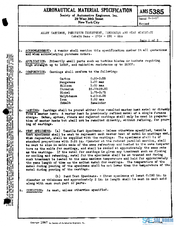 SAE AMS5385 PDF SAE AMS5385 PDF