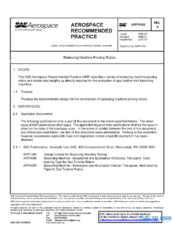 SAE ARP4162A PDF SAE ARP4162A PDF