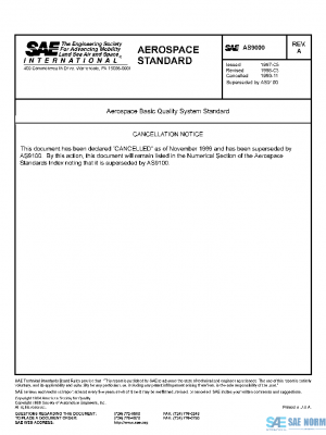 SAE AS9000A PDF