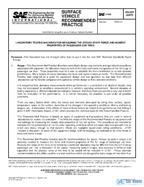 SAE J1106_197501 PDF SAE J1106_197501 PDF