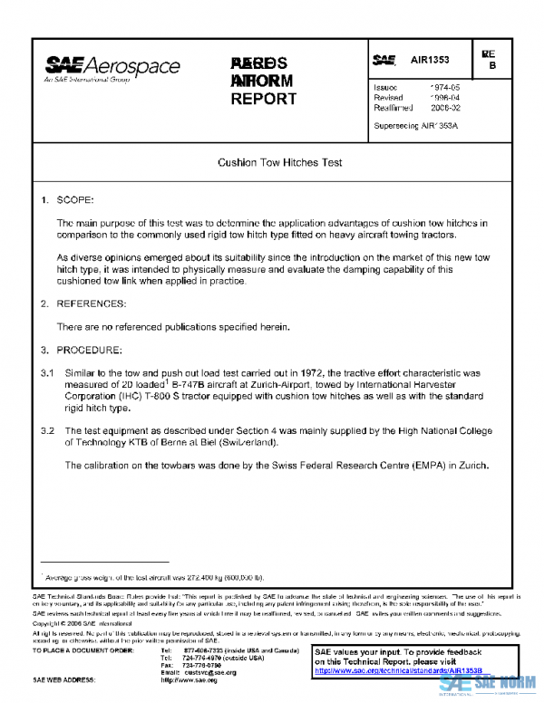 SAE AIR1353B PDF SAE AIR1353B PDF