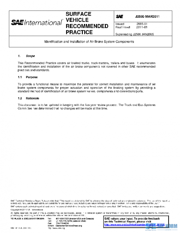 SAE J2580_201103 PDF SAE J2580_201103 PDF