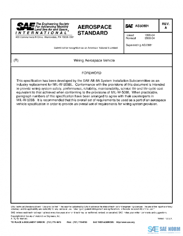 SAE AS50881A PDF
