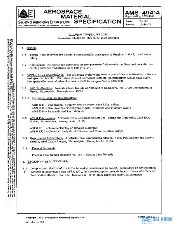 SAE AMS4941A PDF