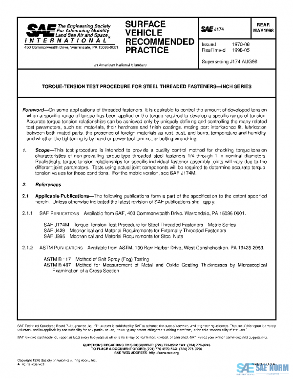 SAE J174_199805 PDF