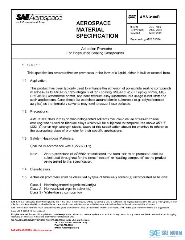 SAE AMS3100B PDF