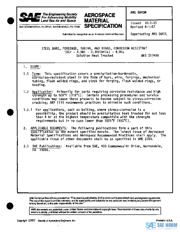 SAE AMS5643M PDF