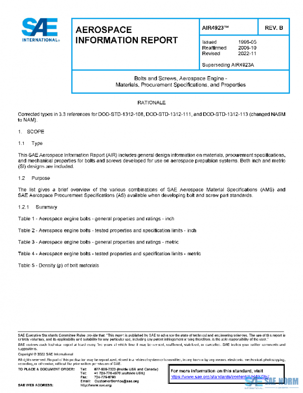 SAE AIR4923B PDF