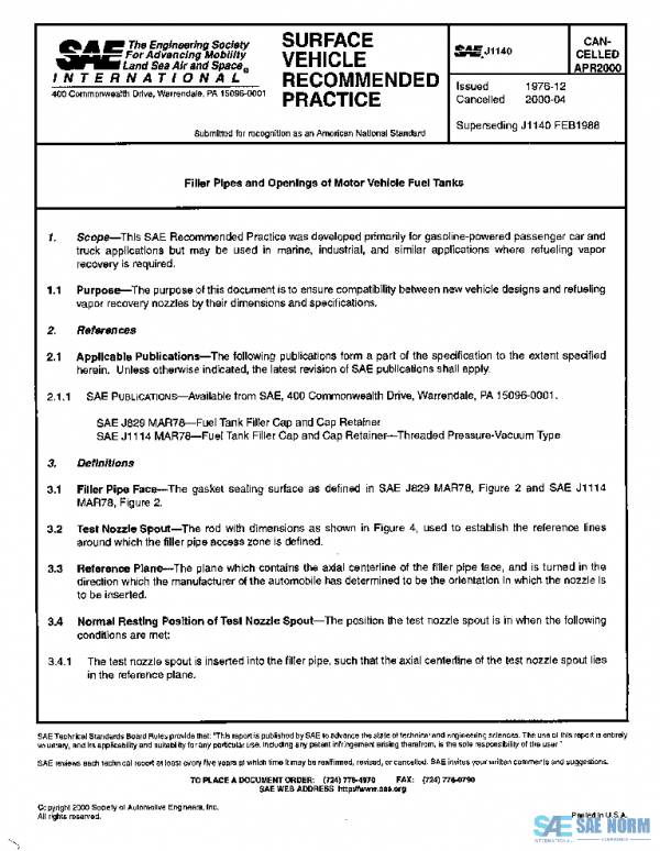 SAE J1140_200004 PDF SAE J1140_200004 PDF