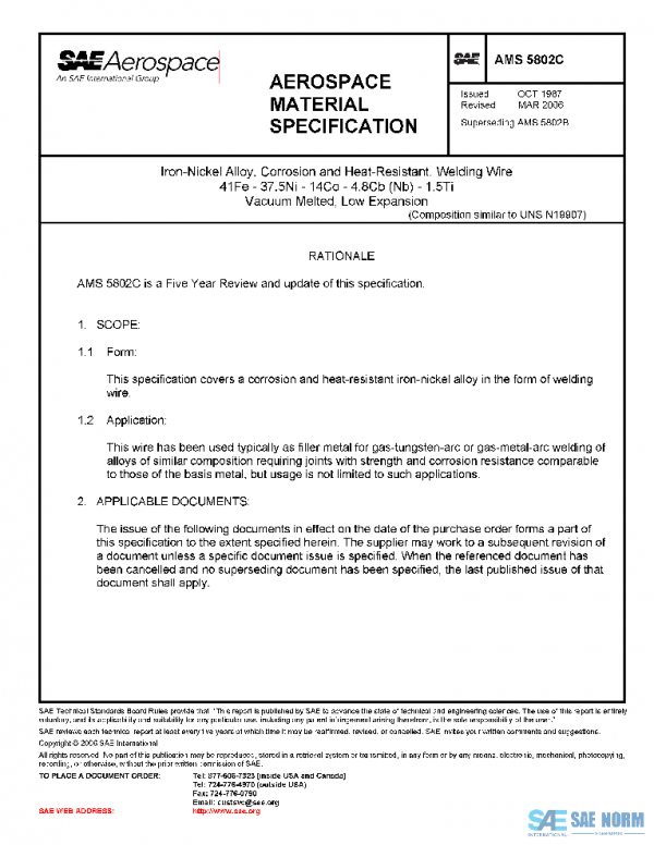 SAE AMS5802C PDF SAE AMS5802C PDF