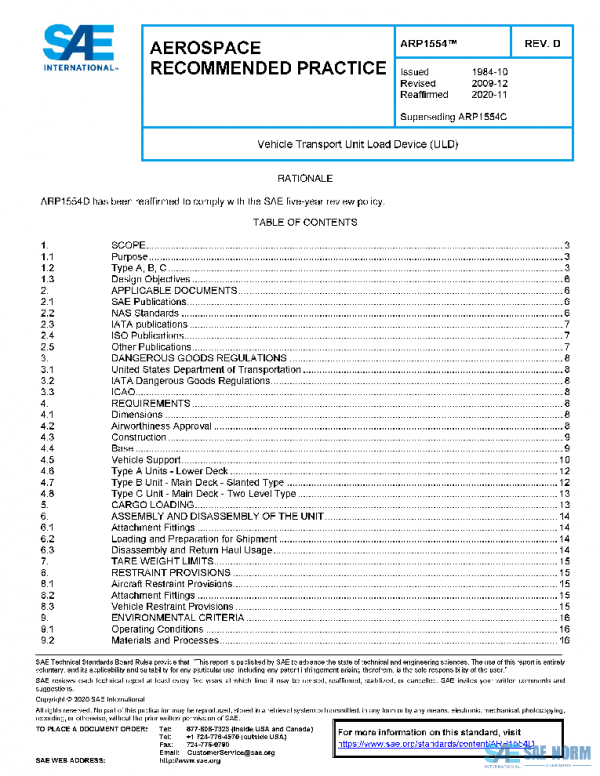 SAE ARP1554D PDF