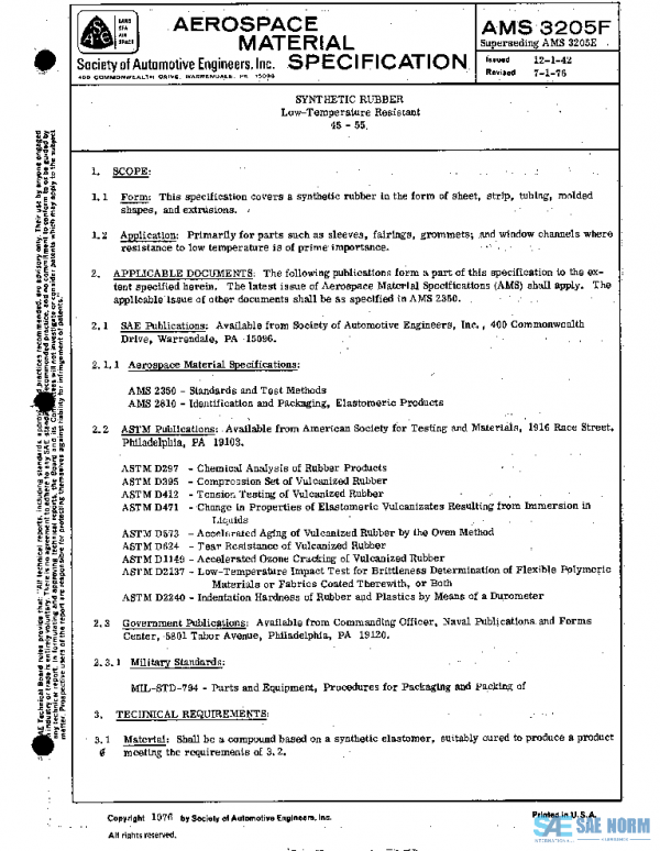 SAE AMS3205F PDF SAE AMS3205F PDF