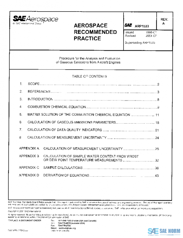 SAE ARP1533A PDF SAE ARP1533A PDF