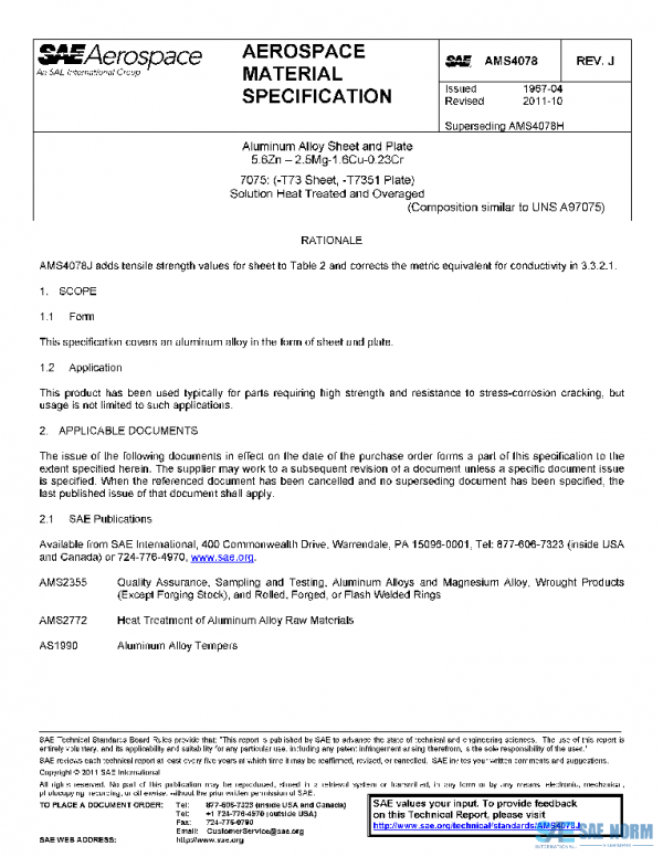 SAE AMS4078J PDF