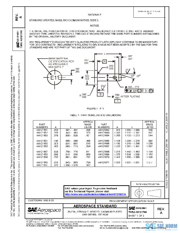 SAE AS121651A PDF