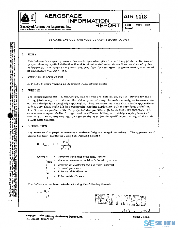 SAE AIR1418 PDF SAE AIR1418 PDF