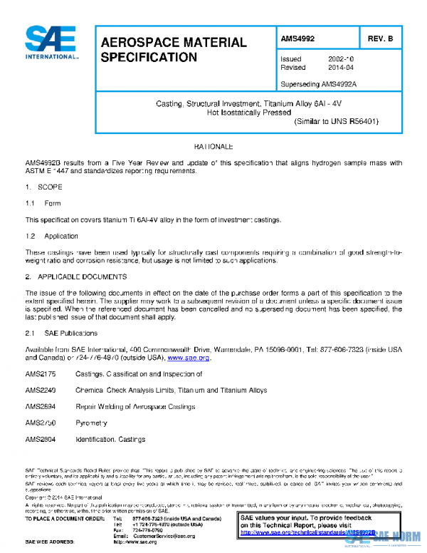 SAE AMS4992B PDF
