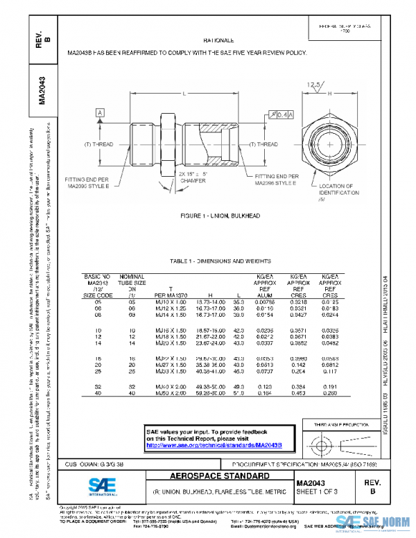 SAE MA2043B PDF