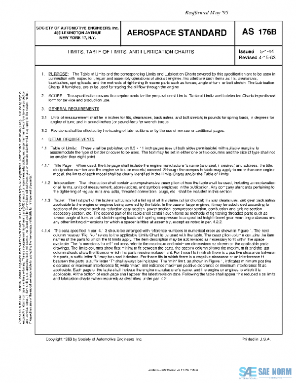 SAE AS176B PDF SAE AS176B PDF