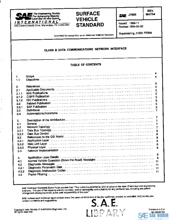 SAE J1850_199405 PDF SAE J1850_199405 PDF