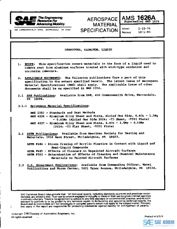 SAE AMS1626A PDF