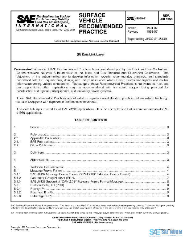 SAE J1939/21_199807 PDF