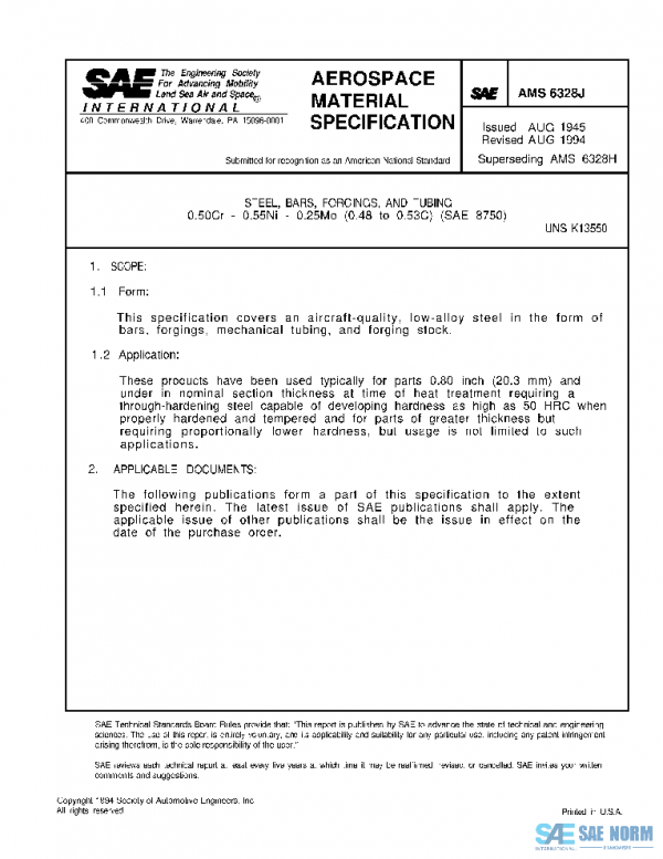 SAE AMS6328J PDF