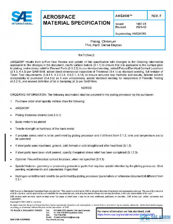 SAE AMS2438F PDF SAE AMS2438F PDF