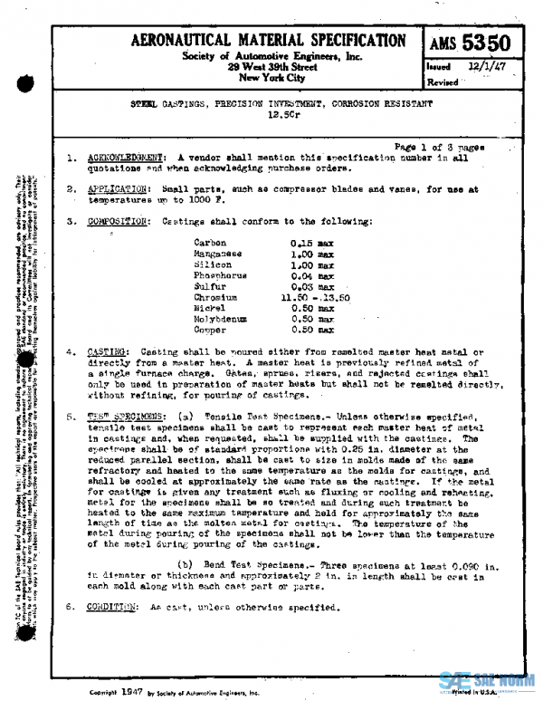 SAE AMS5350 PDF SAE AMS5350 PDF