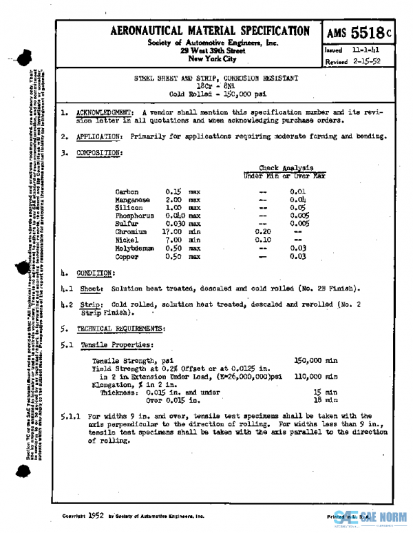 SAE AMS5518C PDF SAE AMS5518C PDF
