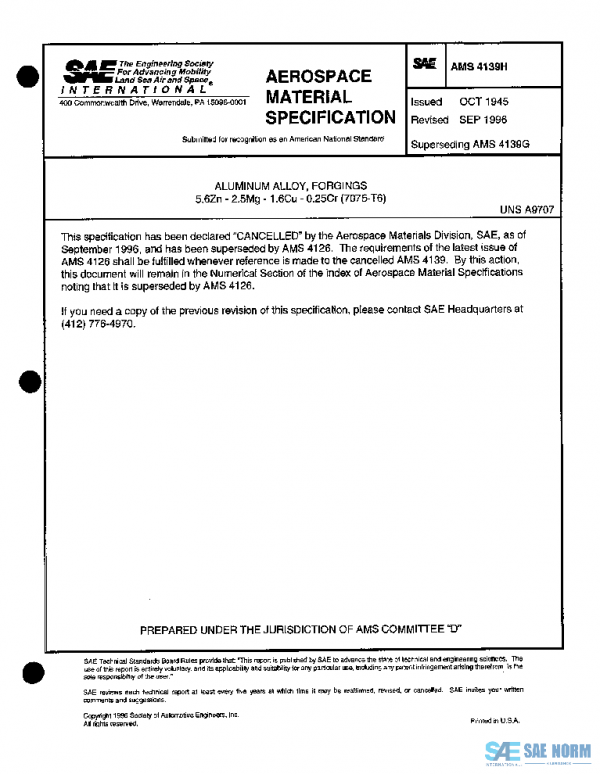 SAE AMS4139H PDF