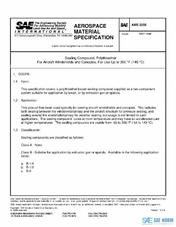 SAE AMS3258 PDF