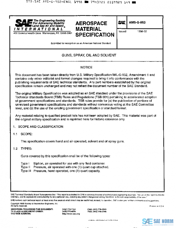 SAE AMSG952 PDF
