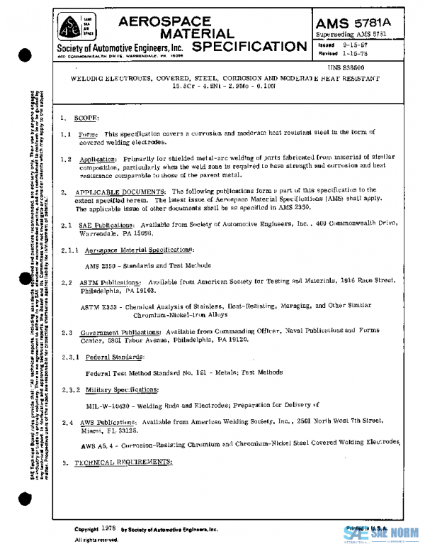 SAE AMS5781A PDF SAE AMS5781A PDF