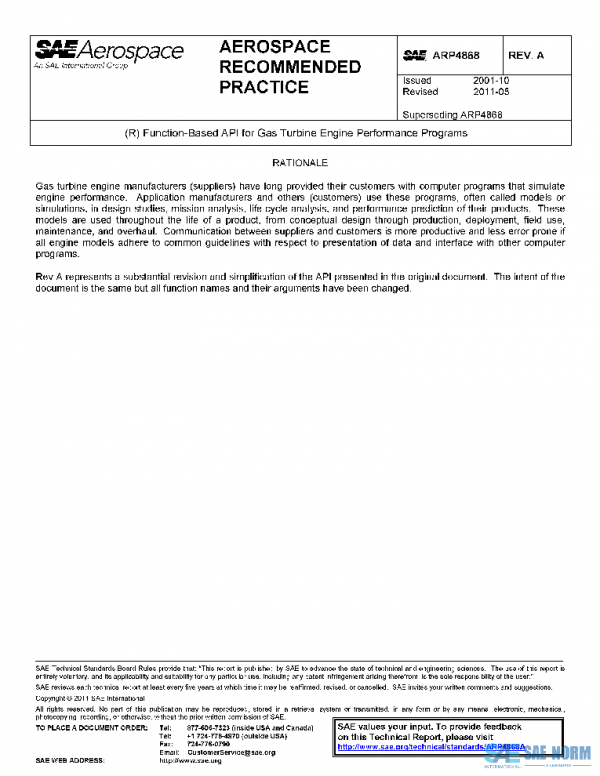 SAE ARP4868A PDF SAE ARP4868A PDF