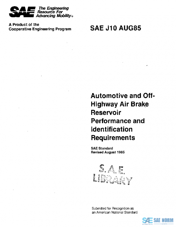 SAE J10_198508 PDF