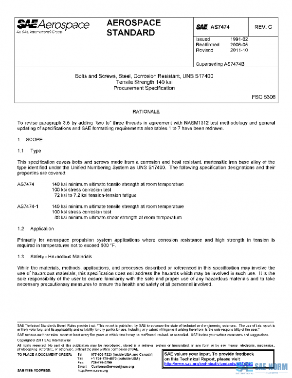 SAE AS7474C PDF