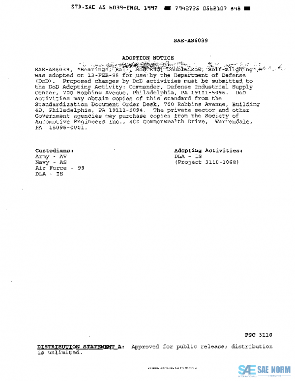 SAE AS6039 PDF SAE AS6039 PDF