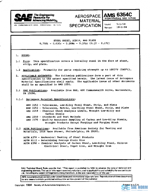 SAE AMS6354C PDF