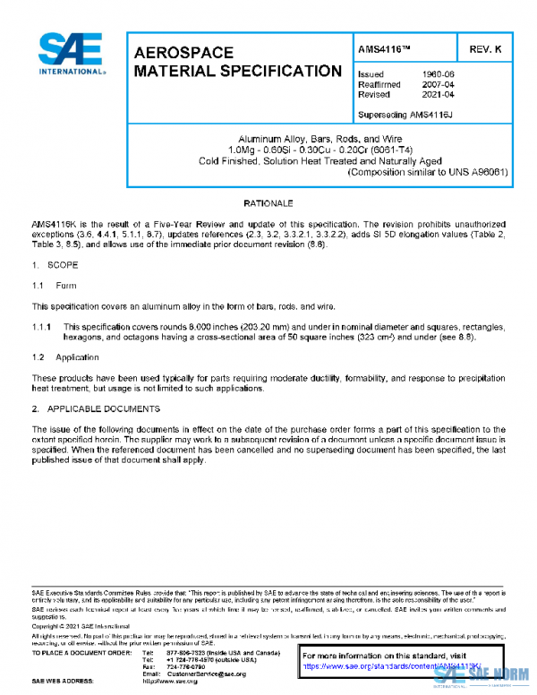 SAE AMS4116K PDF