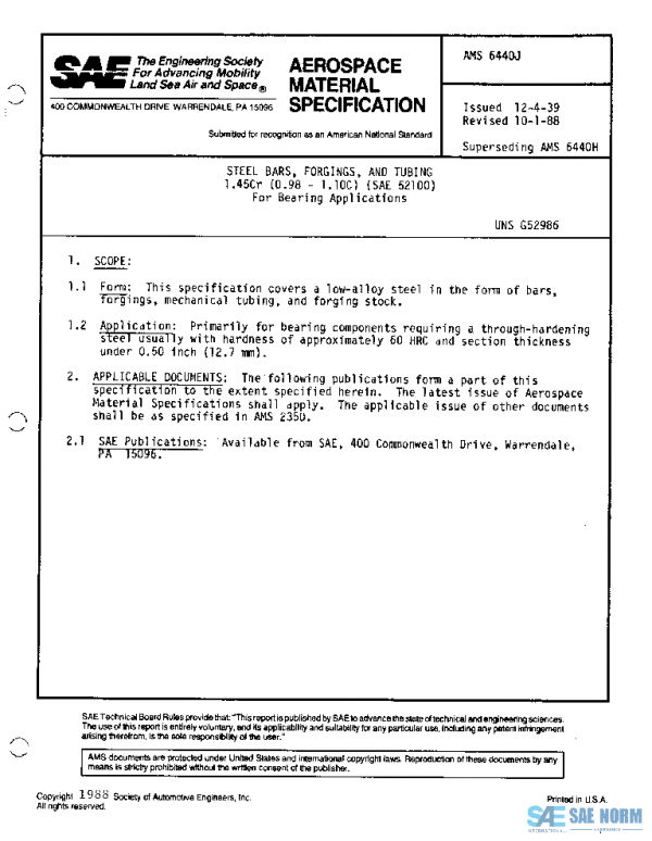 SAE AMS6440J PDF SAE AMS6440J PDF